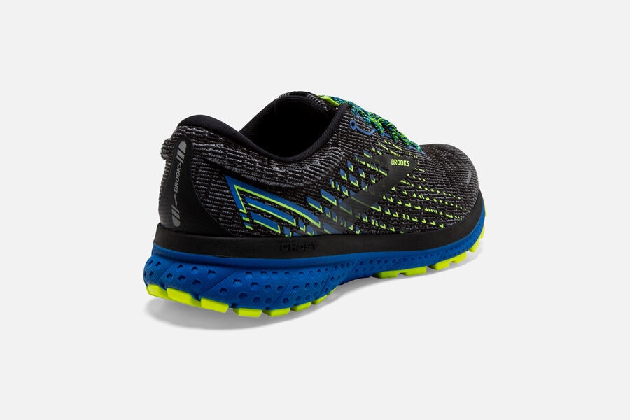 Brooks Ghost 13 Road Running Shoes - Mens - Black/Blue - YM3782560